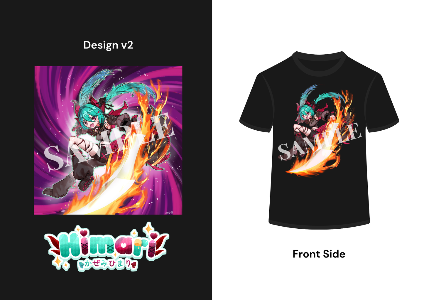 YU-GI-OH Themed Himari T-Shirt (Hell Fire)