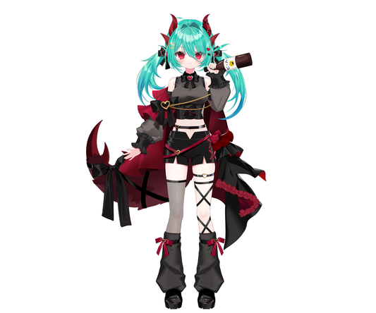 Kazemi Himari Holographic Acrylic Keychain (Main Outfit.)